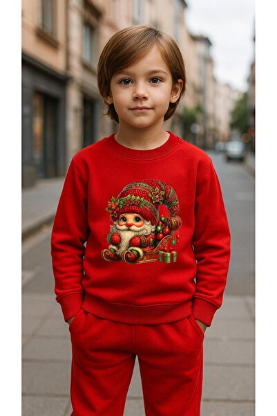 playwear طقم سويت شيرت للأطفال KIZAK NOAL مطبوع فتاة ولد برقبة دائرية3 4-5-6-...