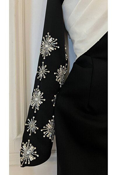 ZAYNAFashion Evening dress with embroidered sleeves