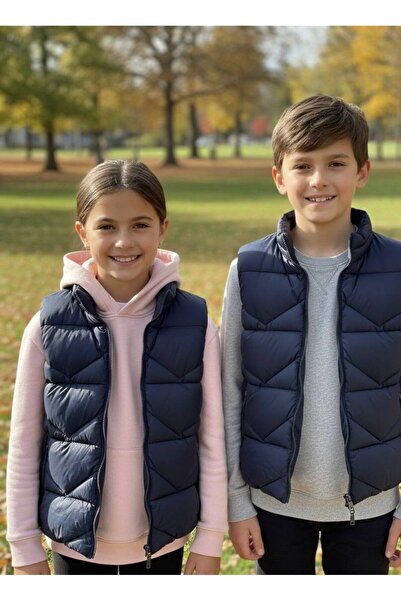 YusGos Unisex Baby Girl/Boy Waterproof Inflatable Padded Vest with Zipper Pockets (2-15 Years)