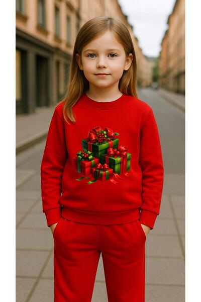 playwear Παιδικό Φούτερ Σετ ΔΩΡΟ ΚΟΥΤΙ Με στάμπα για Κορίτσια και Αγόρια Λαιμ...