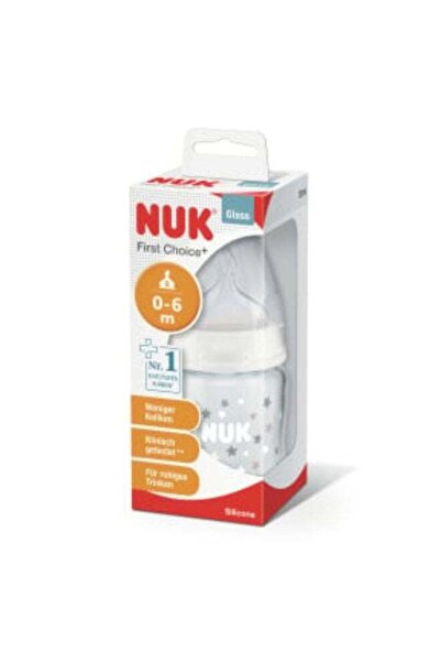 Nuk زجاجة رضاعة فيرست تشويس+ للأطفال من عمر 0 إلى 6 أشهر، سعة 120 مل