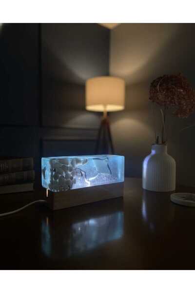 Noor Design Epoksi Lamba , Masa ve Gece Lambası , Dekor , Aydınlatma