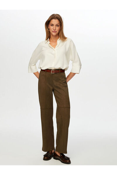Faik Sönmez Straıght Fıt Süet Pantolon W26PNT006