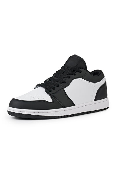 MODINI ADIDASI leather sneakers for men, black/white