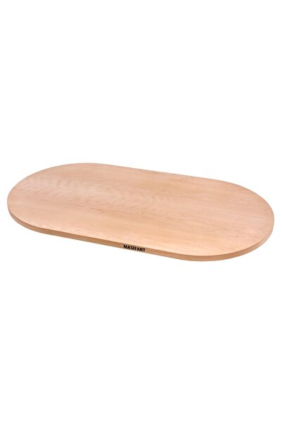 Masifart Steit Kayın 160 Lık Oval Tabla Cilasız Ham