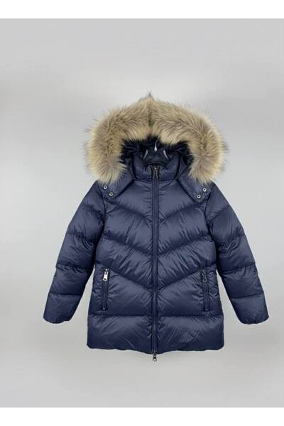 YusGos Girl's Waterproof Inflatable Jacket with Hidden Hooded Zipper Pockets (Ages 2-15)