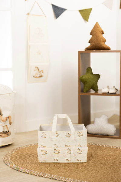 Koza Home حقيبة العناية بالطفل من تيدي كيدز بنمط الحصان (30 × 20 سم) 6019