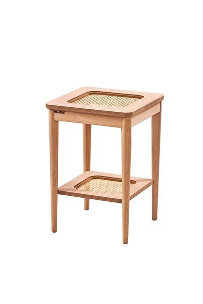 Masifart Adelyna Bohem Kare Hasırlı Saksılık Cilasız Ham