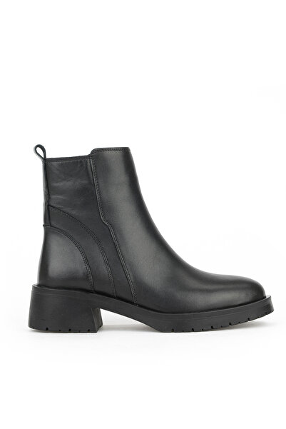 Ziya , Γυναικείες Μπότες Γνήσιο Δερμάτινο 153359Z622 Μαύρο