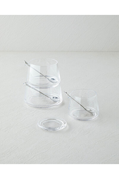 English Home Tyler Glass 3-Piece Spice Jar Set 950 ml Transparent