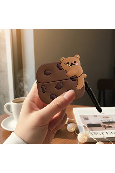 Samsung CaseOnn Galaxy Buds 3 Pro Kılıf Karakter Figürlü Cookie Bear