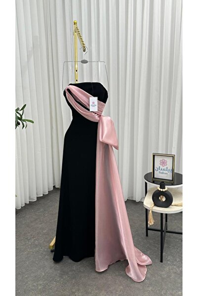 Bailsan long black women's dress