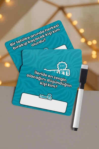 Luxmon İtiraf Et Klasik (45 Kart) Kalem Hediyeli Eğlenceli Parti Kutu Oyunu