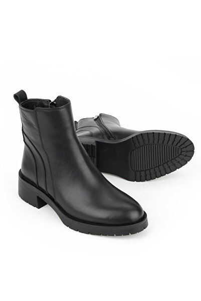 Ziya , Γυναικείες Μπότες Γνήσιο Δερμάτινο 153359Z622 Μαύρο