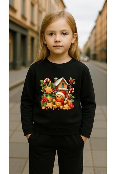 playwear Παιδικό Φούτερ Σετ EV με στάμπα για κορίτσια και αγόρια, με λαιμόκοψ...