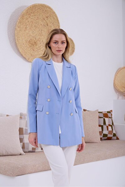 Moodbasic SIRTI ÇİZGİLİ BLAZER CEKET