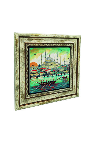 Sadrazam Mosiulul Sultanahmet cu imprimeu Tabla din piatra naturala 25cm x 25...