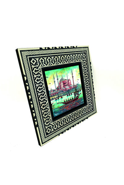 Sadrazam Manta Moscheea Hagia Sofia cu imprimeu Tabla din lemn MDF Anadolu 20cm x 20cm |   KRT-7