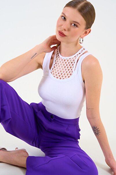 Modayakamoz Lace Inside Camisole Undershirt White