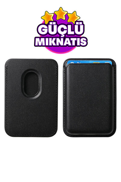 WANNA PROTECT Magsafe Magnetic Card Holder Leather Wallet Card Holder Compatible with All Magsafe Smartphones a Quality
