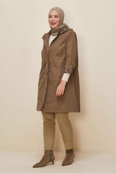 Alvina Plus Size Trench Coat 10991