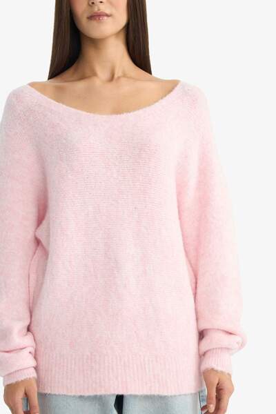 DeFacto Coool Regular Fit Boat Neck Sweater G5652Ax25Wn