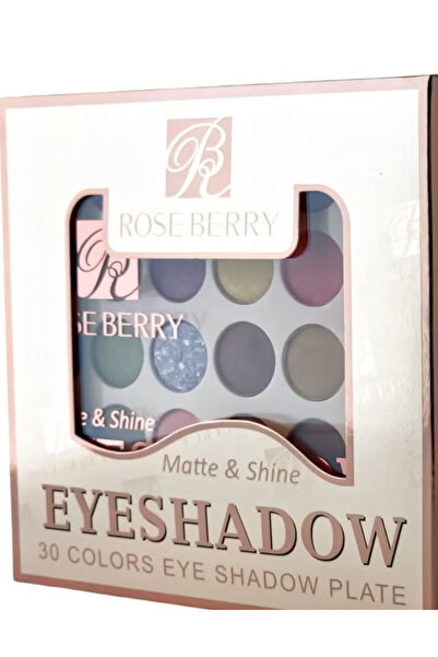 ROSE BERRYY 30 multi-colored matte and shimmer eyeshadows