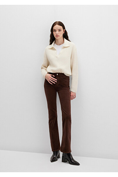 Mavi Maria Brown Velvet Trousers 101225-91316