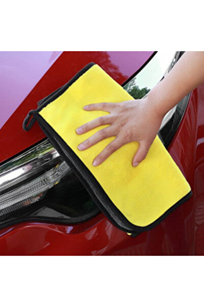 eR D L Microfiber car cloth, super-absorbent soft polishing towel for car, 100 x 50 cm