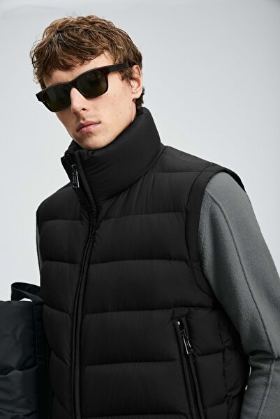 Kocamanlar Ayakkabı Lufian 112130028 Peter Goose down Men's Vest Black