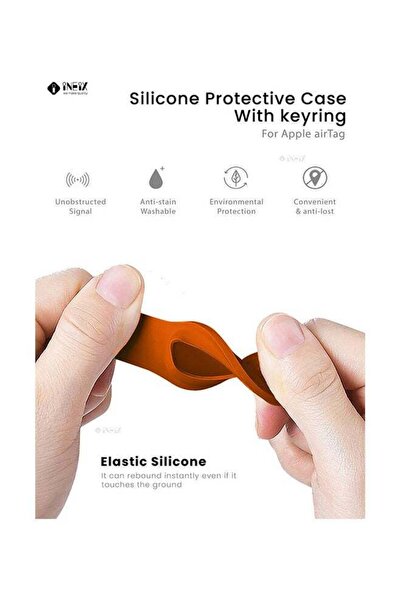 ineix Protective Case Cover With Key Ring For Apple AirTag
