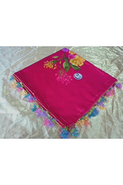 Cenk Ve Reyhan Handmade Needlework Writing, Scarf, Yemeni, Mevlit Shawl, 4 Sides Embroidered
