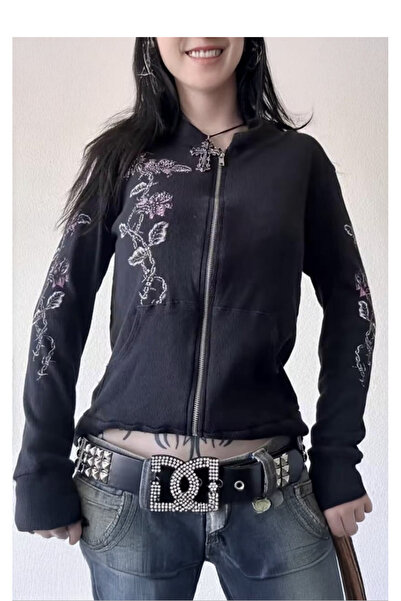 Köstebek Angel Wings Sırtı Kanatlı Fermuarlı Kapüşonlu