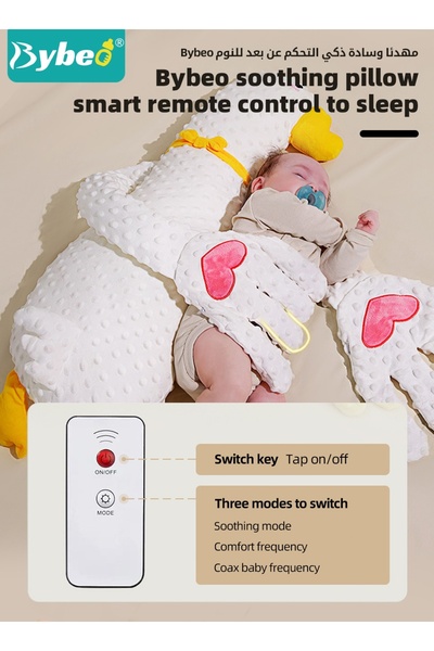 BYBEO Baby Sleep Soothing Doll with Automatic Soothing Palm, Newborn Patting Pillow, Baby Sleep Soother, B