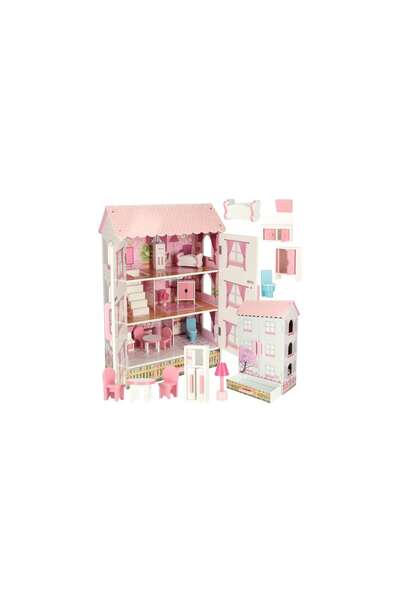 Three top online Dolls' house wooden Lulilo Papilio pink 80cm