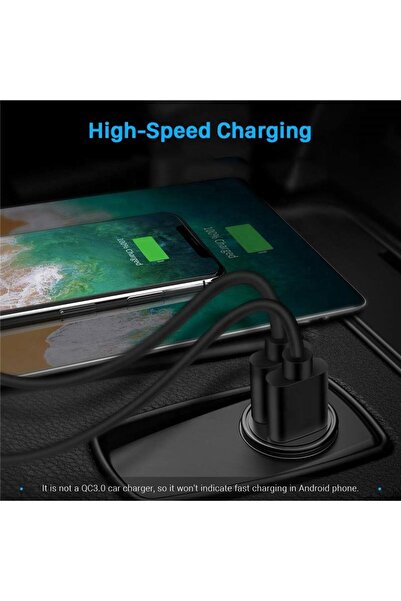 divico A3004 Dual USB 2.4A Zinc Alloy Car Charger – Compact Fast Charging Adapter for Vehicles