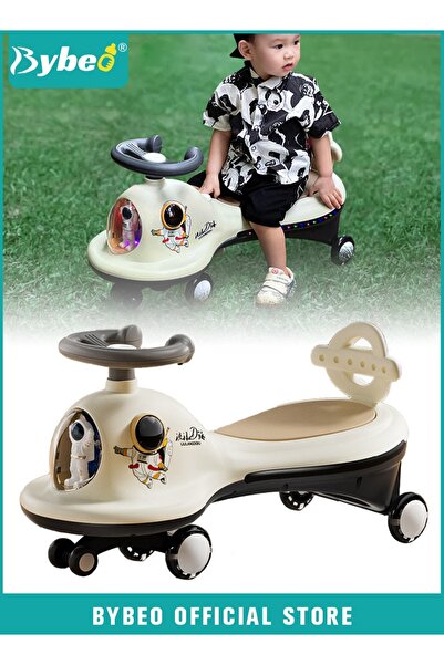 BYBEO سيارة ركوب للأطفال، سيارة أرجوحة ممتدة للأطفال، سيارات أطفال سحرية للأو...
