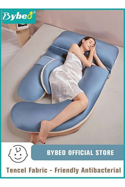 BYBEO Pregnancy Pillows for Sleeping, Maternity Women U Shaped Full Body Pillow with Detachable and Adjust