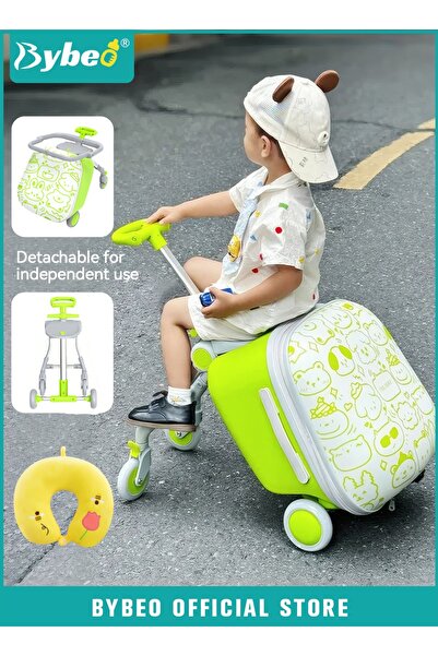 BYBEO مجموعة حقائب سفر للأطفال مكونة من قطعتين، حقيبة سفر قابلة للتمدد مقاس 2...