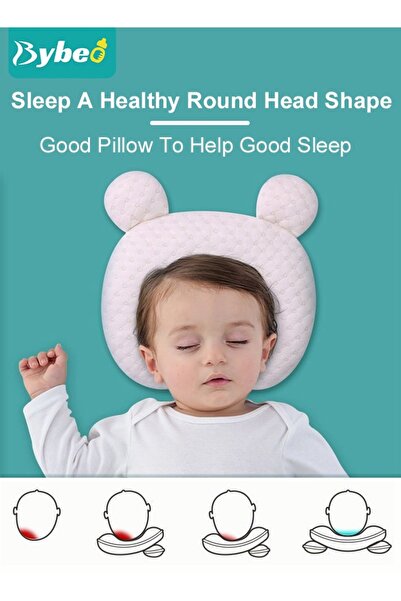 BYBEO Baby Newborn Nursing Sleeping Pillow Toddler Boys and Girls Comfortable Portable Breathable Lightwei
