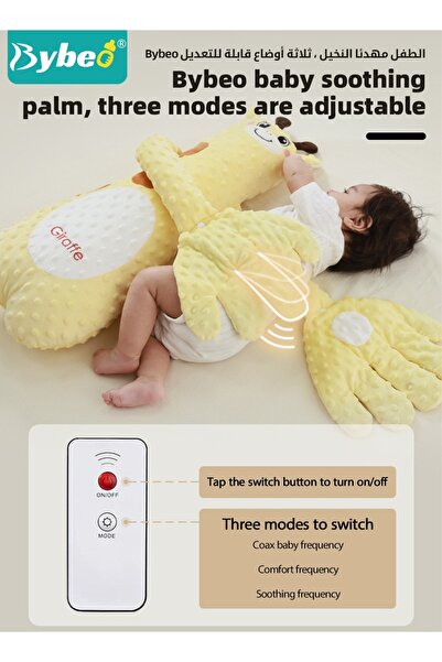 BYBEO Baby Sleep Soothing Doll with Automatic Soothing Palm, Newborn Patting Pillow, Baby Sleep Soother, B