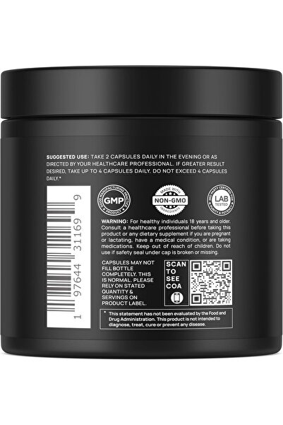 Terra ELMNT Triple Sleep Magnesium L-Threonate with Apigenin & L-Theanine (Magtein) - 50 Capsules