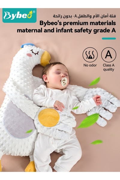 BYBEO Baby Sleep Soothing Doll with Automatic Soothing Palm, Newborn Patting Pillow, Baby Sleep Soother, B