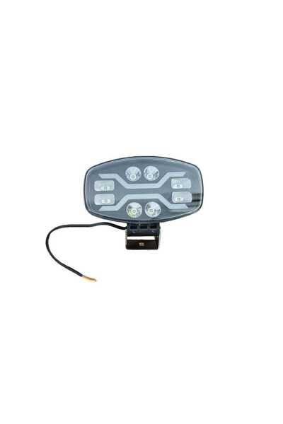 Yaz Universal LED Work Light, 2-Beam with Orange Position LED, 12V-24V (Truck)