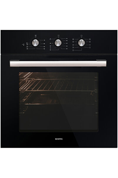 KUMTEL Turbo Fanlı Piliç Çevirmeli Siyah Ankastre Fırın 9 Program B66-SGF2(MT)