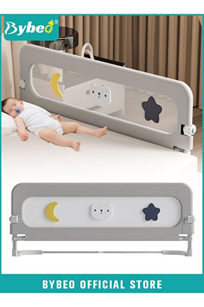 BYBEO Baby Bed Rail Guard, Toddler Bed Side Rails, Kids' Safety Bed Fence, Safety Bedrail with Reinforced
