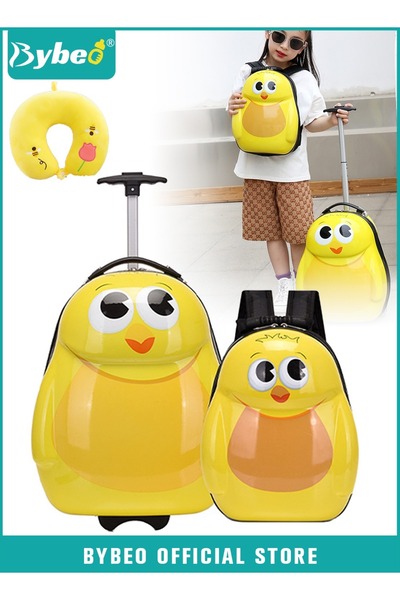 BYBEO مجموعة حقائب سفر للأطفال مكونة من 3 قطع، حقيبة سفر بعجلات للأطفال، حقائ...