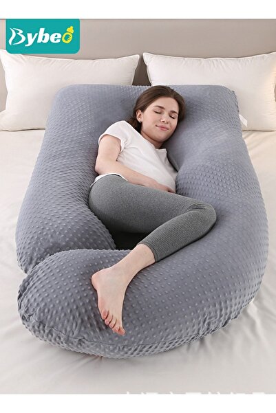 BYBEO U Shaped Full Body Pregnancy Pillow For Maternity Women With Removable Jersey Cotton Cover