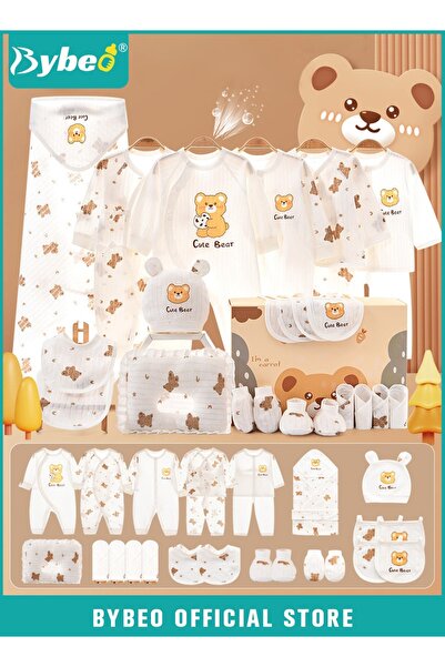 BYBEO 25PCS Newborn Baby Gifts Set, Newborn Layette Gift Set, Baby Clothes Ac...