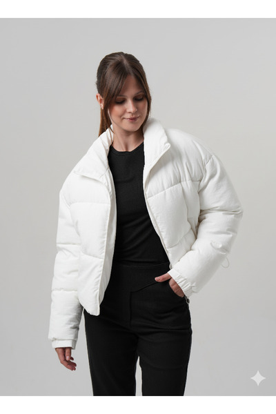 PIQUE Women's Coat Puffer Women's Crop Coat